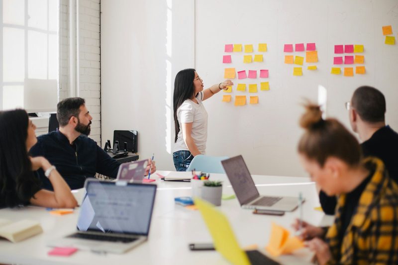 Team members in a professional training session